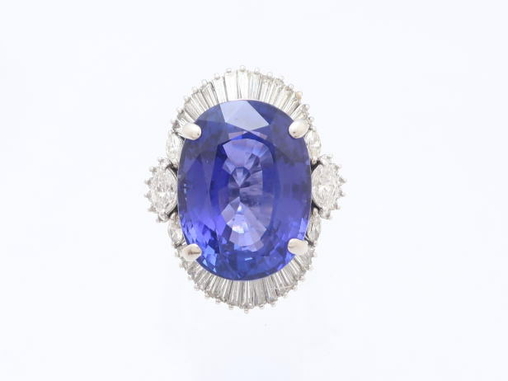 【買取】PT900 プラチナ タンザナイト ダイヤモンド リング 指輪 38.90ct 3.22ct